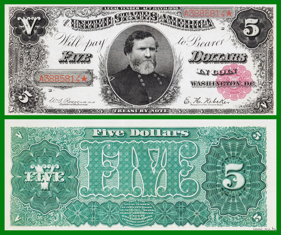 [КОПИЯ] США 5 долларов 1890г.