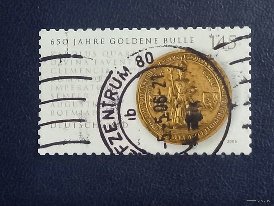 Германия. 2006г. золотая печать короля Карла 4