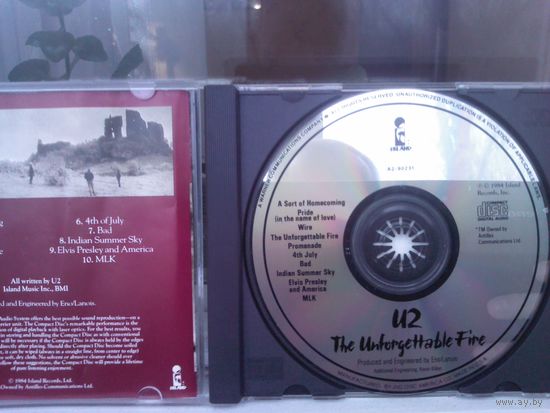 U2. the uforgettable fire. 1984 (CD)