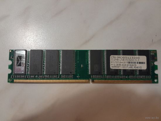 Оперативная память DDR Canyon CN-MD05123200 512MB UNB PC3200 CL3 512 MB