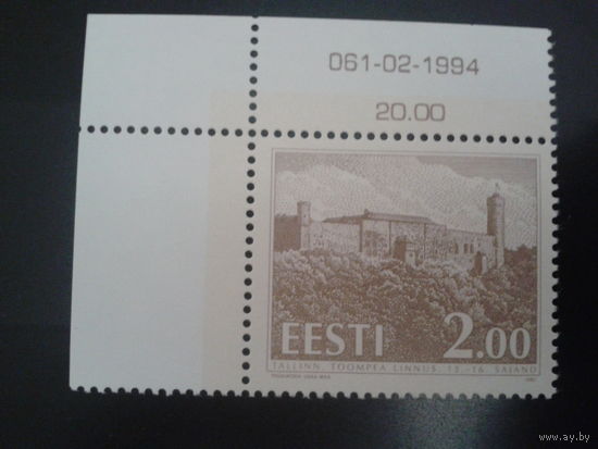 Эстония 1993 Таллинский замок 13-16 в. дата на верхней плашке 02-1994