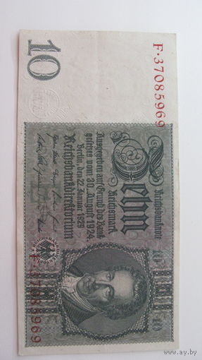 Германия 10 марок 1929 Ro 173b ( Без металлографии )