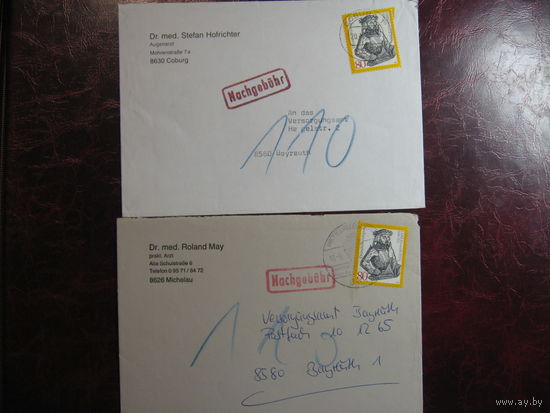 Конверт ФРГ с маркой 500 лет со дня рождения Ульриха фон Гуттена 1988 года