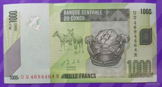 1000 франков 2013 г  Конго