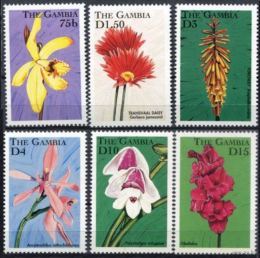 1998 Гамбия 3002-3007 Цветы 10,00 евро