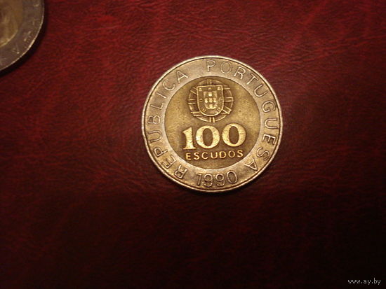 100 эскудо 1990 год Португалия
