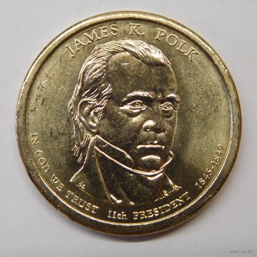США.1 доллар 2009 Президент 11 Джеймс Полк Двор уточняйте