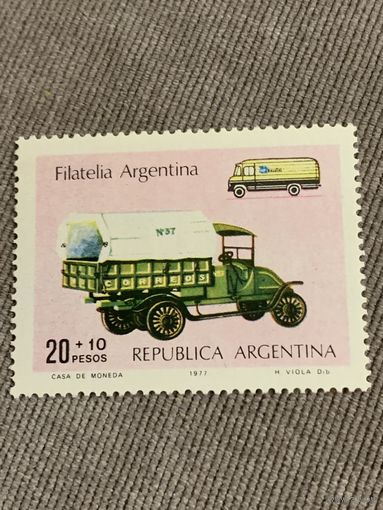 Аргентина 1977. Почтовые автомобили Аргентины. Полная серия