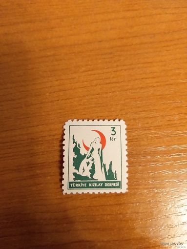 1948 Турция марка обязательной доплаты в пользу национальной обороны мих 141 чистая клей MNH** война герб (2-9)