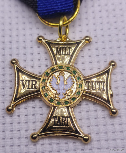 Крест (знак) Ордена 4 класса Виртути Милитари VIRTUTI MILITARI - иностранная награда Польша