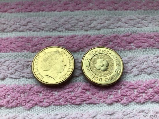 2 доллара Австралии 2012г. День памяти