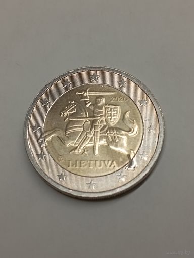 2 евро Литва 2020 г.