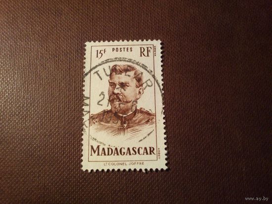 Французский Мадагаскар 1946 г.Генералиссимус Жозеф Жоффр (1852-1931).