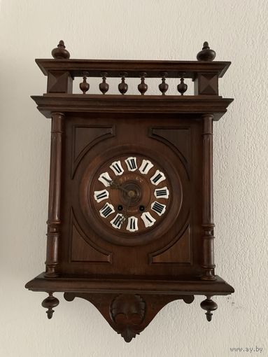 Антикварные настенные. Часы Франция 1850 г.