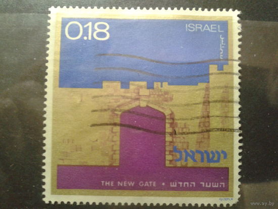 Израиль 1971 23 года независимости, врата Иерусалима Михель-0,6 евро гаш