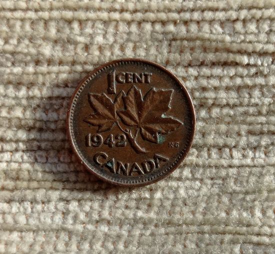 Werty71 Канада 1 цент 1942 Георг 6