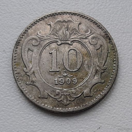 10 геллеров 1909 г. Австро-Венгрия