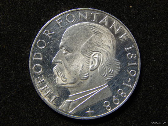 ФРГ 5 марок 1969г.Теодор Фонтане.AU