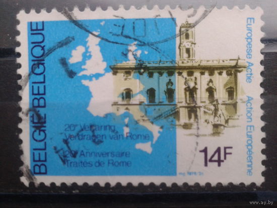 Бельгия 1978 Карта Зап. Европы, дворец