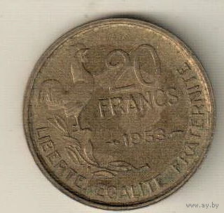 Франция 20 франк 1953