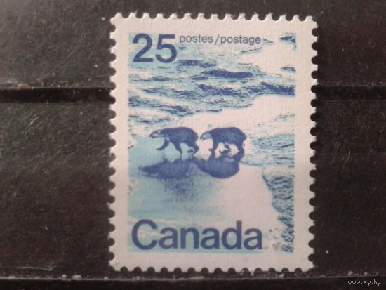 Канада 1972 Стандарт, белые медведи** К 12 1/2:12  Михель-3,4 евро
