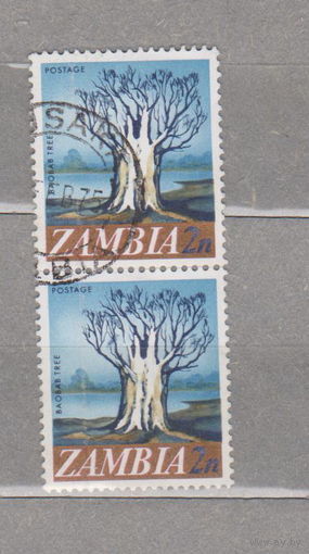 Живопись искусство картины Замбия 1968 год лот 1040 СЦЕПКА
