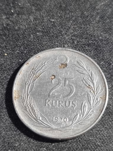 Турция 25 куруш 1970