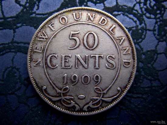 Ньюфаундленд. 50 центов. 1909 г. Эдвард