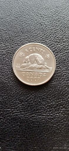 Канада 5 центов 2007 г.