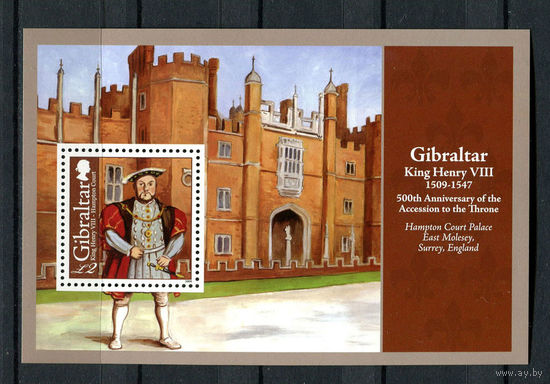 Гибралтар - 2009 - Коронация короля Генриха VIII - [Mi. bl. 87] - 1 блок. MNH.