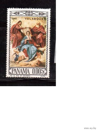 Панама-1966(Мих.917) ,  ** , Живопись,Религия, Веласкес