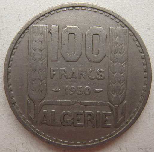 Алжир 100 франков 1950 г.