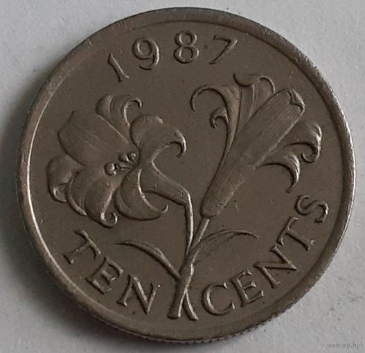 Бермуды 10 центов, 1987 (14-11-38)
