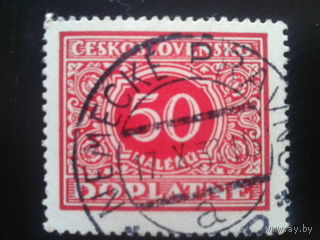 Чехословакия 1928 доплатная марка
