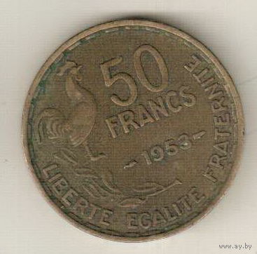 Франция 50 франк 1953