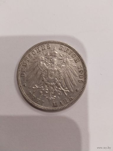 Пруссия 3 Марки 1909