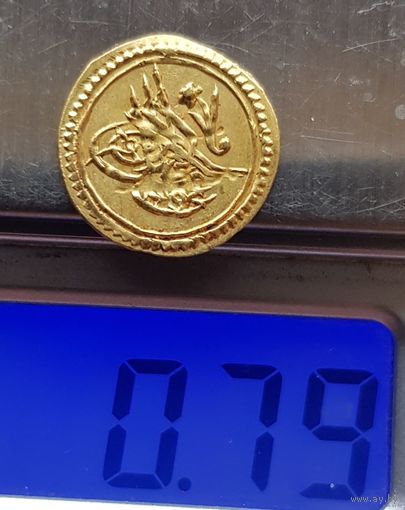 Подлинная золотая монета Османской империи! tugrali rubiye Алтын 1223/4 ah Махмуд  Mahmut II., 1808-1839