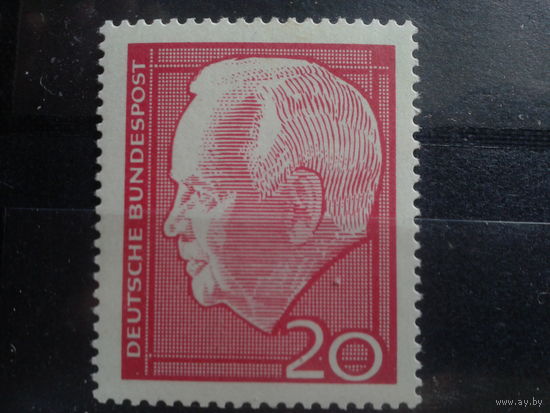 ФРГ 1964 2-й бундеспрезидент, Любке