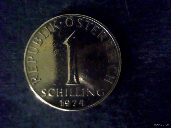 Монеты.Австрия 1 Шиллинг 1974.