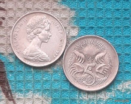 Австралия 5 центов 1977 года