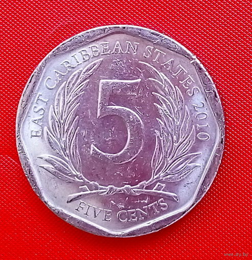 36-09 Восточные Карибы, 5 центов 2010 г.