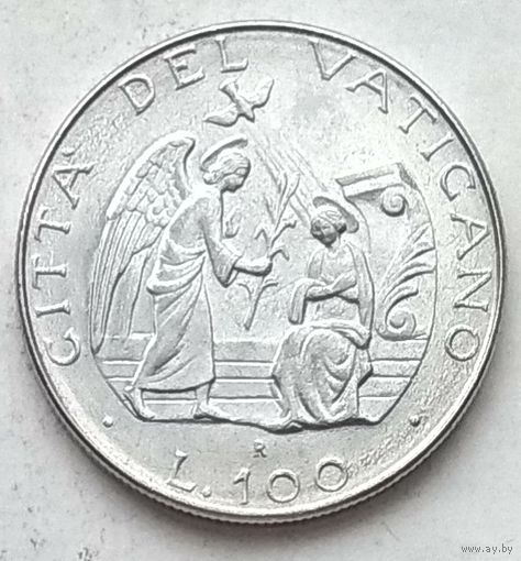 Ватикан 100 лир 1987 г. В холдере