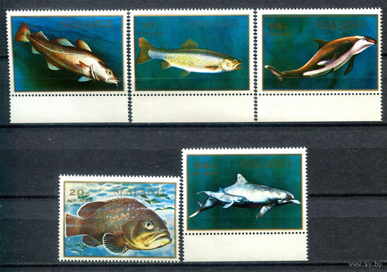Княжество Силенд - 1970г. - Морская фауна - полная серия, MNH - 5 марок
