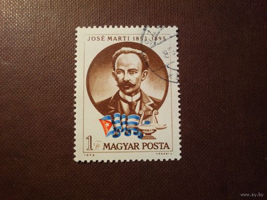 Венгрия 1973 г.Хосе Марти (1853-1895) кубинский поэт и борец за свободу ./25а/
