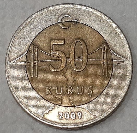 Турция 50 курушей, 2009 (8-3-7)
