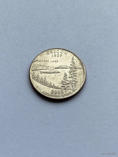 25 центов 2005 г. Орегон, США