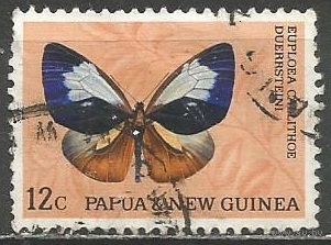 Папуа Новая Гвинея. Бабочка Нимфалида. 1966г. Mi#88.