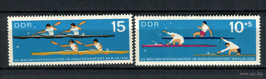 ГДР - 1966 - Гребля на байдарках и каноэ - [Mi. 1202-1203] - полная серия - 2 марки. MNH.