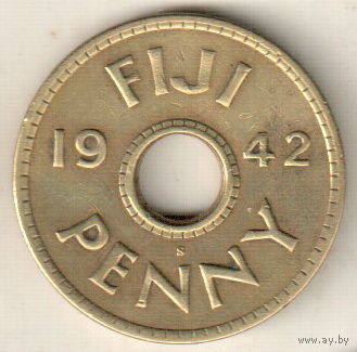 Фиджи 1 пенни 1942