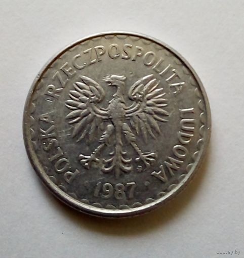 Польша 1 злотый 1987 г (2)